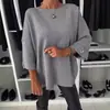 2026 Otoño Transfronterizo Europeo y Americano Nuevo Top Casual Versátil de Cuello Redondo para Mujer