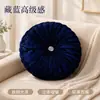 Almohada redonda de calabaza de terciopelo de seda helada transfronteriza con hebilla de diamantes de imitación para sofá de sala de estar, cabecera, ventanal y cojín suave para decoración del hogar al por mayor