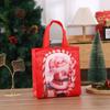 Bolsas de Presente de Natal Não Tecidas Transfronteiriças Sacolas Tote Desenho Animado do Papai Noel Bolsas de Presente de Doces para Festas
