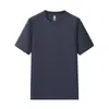 Camiseta unisex de cuello redondo 10A Sorona de tacto frío, 250g, uniforme para grupo de trabajo, color liso, versátil, se puede imprimir con texto