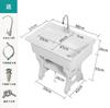 Tábua de Lavar de Pedra de Quartzo Piscina para Lavanderia Bacia para Lavanderia Externa Bacia para Lavanderia de Mármore para Varanda Mesa de Lavanderia para Pátio Externo