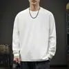 2025 Nuevo Otoño Camiseta de Manga Larga de Alta Gama Respetuosa con la Piel para Hombre Americana Moderna Suelta Interior Casual Top de Fondo