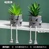 Estilo Ins Escandinavo Boneca Pendurada Planta Verde Falsa Enfeites Decorativos Criativos Mesa de Escritório Suculenta Artificial Pequenas Plantas em Vasos