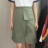 Medio Delantal Impermeable de Lona Estilo Japonés para Cocina Casera, Restaurante, Cocina Trasera, Cafetería, Tienda de Té de Leche con Impresión de Logo