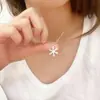 Colar de Floco de Neve Feminino Luxo Leve Design de Nicho Sentido Avançado Novo Presente de Dia dos Namorados Explosões