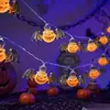 Halloween Halloween Guirnalda de Luces LED de Colores Calabaza Araña Calavera Fantasma Murciélago Decoración para Fiesta de Bar Festivo