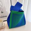 Nuevo bolso de mano de moda de Internet para mujer, bolso de lana de punto, bolso de mano informal, bolso de mano, bolso de almuerzo, venta al por mayor