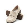 Zapatos de Madre Cuero Genuino Casual Zapatos de Mujer de Una Capa Zapatos de Suela Blanda Zapatos de Tacón Grueso Tacón Medio Antideslizantes Cuatro Estaciones Nuevos Zapatos de Cuero Cómodos 7965