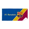 Toalha Esportiva para Limpar Suor Lembrança de Fã de Futebol Real Madrid Juventus Ac Praia Toalha de Banho Absorvente Academia Time
