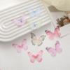 Parche de Mariposa de Tul de una Sola Capa de 5 cm Accesorios para el Cabello Vestido de Novia Ropa de Estilo Antiguo con Peineta DIY de Mariposa Pequeña