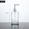 Presiona Botella de Desinfectante de Manos Hotel Hogar Baño Botella de Champú Agua Gel de Ducha Botella de Vidrio Reenvasado de Loción Botella Vacía Duradera