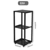 Gabinete de Micrófono 12U 9U Gabinete Abierto Simple Rack de Audio para Amplificador Móvil Flight de 19 pulgadas
