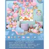 Traje de Globos de Cumpleaños para Niños en Español 12345-años Escena de Fiesta Conjunto de Suministros Decorativos para Niños y Niñas