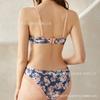 Comercio Exterior Custom Set de Sujetador de Taza Fina Estampado Europeo y Americano para Mujer Set de Lencería de Encaje Suave con Aro