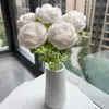 Flor Crochê Feita à Mão Acabada Presente de Dia dos Namorados Dia das Mães Aniversário Buquê de Rosas Presente Criativo