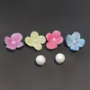 Tamancos de Ballet Novo Estilo com Flores Artificiais de Alta Qualidade, Adequados para Férias de Verão na Praia, Fivelas Doces, Acessórios Destacáveis