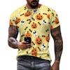 Camisetas Masculinas Gráficas de Abóbora de Halloween Horror Hip Hop Stre