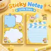 Notas Adhesivas Rectangulares de Chico Estrella de Alto Valor Papel de Memo Lindo de Dibujos Animados Adhesivo para Estudiantes Cuaderno de Oficina