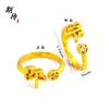 Anillo con un Apellido Aleatorio de los Cien Apellidos Familiares, Enviado con un Apellido Aleatorio, Diseño de Nicho, Moderno, Sencillo, Alto Valor Estético, Anillo Ajustable con Diseño de Moneda de Cobre