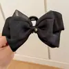 Grampo de Cabelo com Laço Multicamadas em Malha Tridimensional Estilo Coreano, Presilha Grande de Tubarão para Mulheres, Adequado para Estilizar o Cabelo na Parte de Trás da Cabeça para Adicionar Volume
