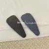 Pinza para el pelo de estilo coreano con patrón triangular cuadrado, pinza lateral para flequillo, nuevo para mujer, todo a juego, pinza para pelo roto, pinza de tela DIY