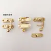 Caja de Regalo, Caja de Madera, Caja de Embalaje, Sujetadores para Ferretería, Cerradura de Cuerno Fundida a Presión de Aleación de Zinc, Candado para Equipaje, Accesorios de Ferretería para Juguetes
