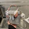 2025 Nueva Moda Bolso Bolso de Mano Simple para Mujer Bolso de Compras Colgante Cuadrado Pequeño Bolso Casual Multifuncional para Mujer