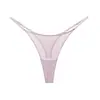 Tanga de malla sexy transparente transfronterizo europeo y americano con tiras finas para mujer, caliente y sexy, pantalones T de corte alto talla grande para mujer, cintura media