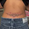 Pegatina de Tatuaje de Cadena de Cintura de Corazón Y2K Hot Girl, Larga Duración y Sin Decoloración, Pegatina de Tatuaje Personalizada de Alta Gama