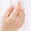 Anillo de Plata de Ley 925 Vacío Gatos Sha Anillo de Oro Sha Anillo de Oro Sha Anillo de Oro Sha Anillo de Oro Sha Artesanía de Oro Jaspe de Abeja Jade Anillo de Piedra de Jade Sha Mujeres