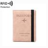 Porta-passaporte atacado transfronteiriço bolsa para passaporte RFID moda simples multifuncional bolsa para identidade conjunto para passaporte de viagem ao exterior