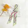 Bufanda Diagonal de Seda Estilo Nuevo, Cinta de Seda Imitación, Seda de Sarga Estampado Digital, Diadema para Mujer, Bufanda de Regalo, Versátil y Moderna