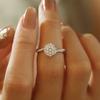 Anillo de plata de ley directo de fábrica para mujer, anillo tejido de estrella con diamante de moissanita de 1 quilate, anillo para mujer de brazo giratorio vivo, suministro en vivo