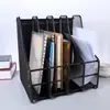 Estantería de archivos de cuatro columnas con red de hierro metálico, estantería de cuatro engranajes, estantería de datos, estantería de colección, marco de archivo, archivador de libros de cuatro cuadrículas