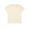Verão novo 220G feminino slim slim gola careca francesa ombro manga curta camiseta moda feminina simples garota quente t curto