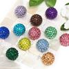 Bolas de diamantes de imitación acrílicos de 20 mm con diseño de estrellas, ideal para manualidades, para la industria pesada, con cuentas, para teléfono móvil, accesorios de joyería