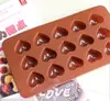 Molde para Assar DIY Dia dos Namorados Coração de Silicone Chocolate Resistente a Altas Temperaturas Silicone Gelatina Pudim Sabonete Artesanal Molde
