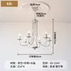 Candelabro de cristal vintage estilo francés para comedor, estudio, habitación de princesa, dormitorio romántico, luz de vela retro para sala de estar, elegante