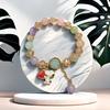 Pulsera de Ojo de Gato Mariposa Blanca/Azul/Morada/Verde/Rosa para Mujer Moda Elegante Más Fácil de Combinar Pulsera de Temperamento Transmisión en Vivo Nuevo Estilo Caliente