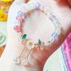 Pulsera Año Nuevo del Dragón 2024 para Mujer Pulsera Imitación Cinabrio Bollo de Dragón Nuevo Estilo Chino Joyería Estilo Chino Año del Dragón