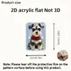 Protector de cable de datos acrílico 2D, previene la rotura, presenta diseños de animales de dibujos animados, cable de datos para teléfono Tipo-C, para ventas transfronterizas