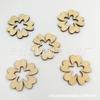 9 Tipos de lascas de madeira flor de tronco Patch de flor decorativa de Natal Loja de grafite DIY manual para crianças 20 peças por pacote