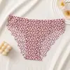 Chegada Nova 2026 Calcinhas Femininas Seamless de Seda de Gelo Estilo Fino Estilo Retro Americano Estilo Garota Popular Estampa de Leopardo Calcinhas Femininas