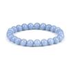 Pulsera de Cristal de Polvo de Piedra Natural de 8 mm para Mujer, Piedra de Tigre, Roca Volcánica, Pareja, Turquesa Blanca, Ágata, Pulsera de Cuentas