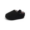 Zapatos Peludos para Niños Nuevo Estilo Otoño/Invierno Felpa Adicional Zapatos de Algodón para Niños Ropa para el Hogar Zapatillas Medias Calientes para Niñas Zapatillas de Suela Suave con Punta Cerrada