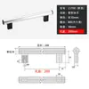 Manija redonda de aleación de aluminio con distancia entre agujeros, pasamanos de puerta protector de CNC, manija de gabinete para cajas, manija tubular para puerta de gabinete industrial