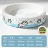 Rascador para gatos de cartón blanco, nido para gatos de forma ovalada, resistente a los arañazos, resistente al desgaste, no suelta pelo, extragrande, juguete para gatos de alta calidad para rascar