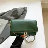 Bolso Cruzado de Hombro con Cadena Texturizada de Moda Invernal Transfronterizo, Nuevo Bolso Cuadrado Pequeño Versátil Casual, Bolso Elegante para Mujer Estilo Coreano
