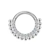 Piercing de Nariz em Aço Inoxidável 316L com Diamante Argola Contínua Argola Multifuncional Brincos Perfuração do Corpo Humano