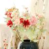 Flores Artificiales de Dalia, Flores Falsas para Decoraciones de Boda, Hogar y Hotel, Escenario de Celebración al Aire Libre, Arreglos Florales para Bodas